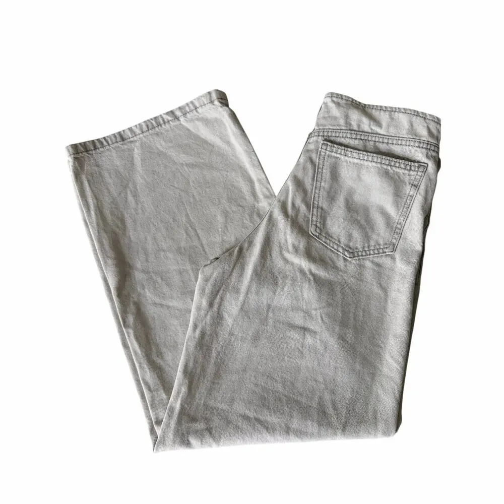 Zara Low Rise Wide Leg Faded Gray Jeans - Girls 13/14